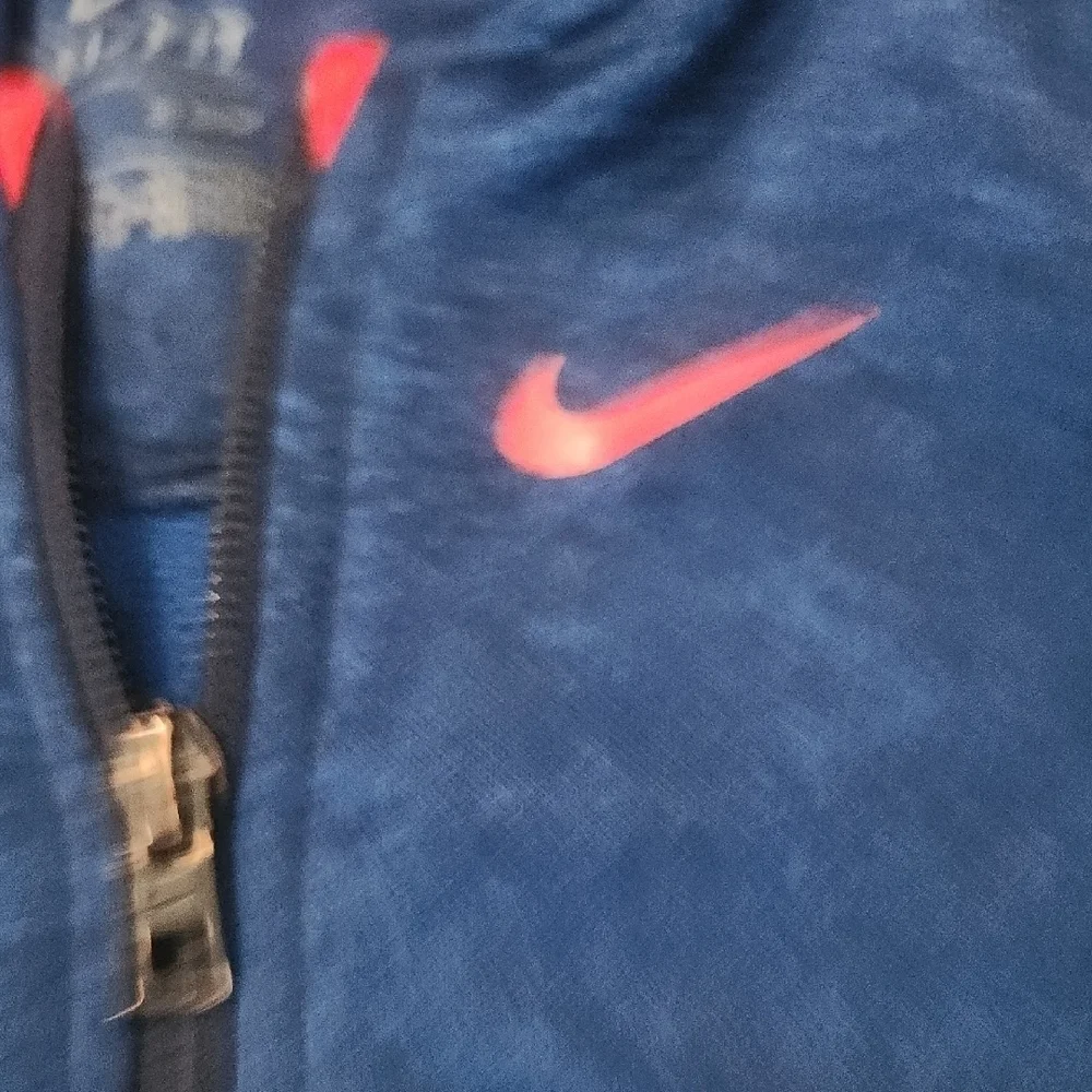 Nike Navy and Red Kids Hoodie